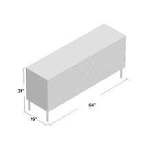 Load image into Gallery viewer, CLEARANCE Malcom 64" Wide White Sideboard/Credenza
