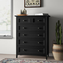 Load image into Gallery viewer, CLEARANCE Black Mowgli 5 Drawer 40" W Chest / Dresser