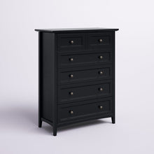 Load image into Gallery viewer, CLEARANCE Black Mowgli 5 Drawer 40" W Chest / Dresser