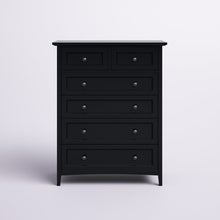 Load image into Gallery viewer, CLEARANCE Black Mowgli 5 Drawer 40" W Chest / Dresser