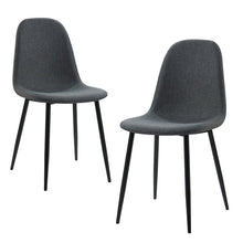 Load image into Gallery viewer, CLEARANCE Gray Fabric Parvin Side Chair