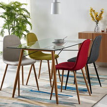 Load image into Gallery viewer, CLEARANCE Gray Fabric Parvin Side Chair
