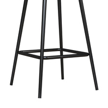 Load image into Gallery viewer, Gray Velvet Low Back Counter Height Bar Stool