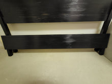 Load image into Gallery viewer, Distressed Black Wooden Full Size Bed Frame
