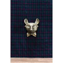 Load image into Gallery viewer, Louie Brass Mouse Wall Mount – Quirky Gold Decor