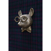Load image into Gallery viewer, Louie Brass Mouse Wall Mount – Quirky Gold Decor