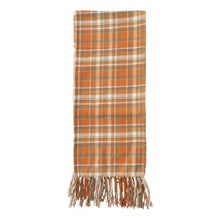 Load image into Gallery viewer, Orange Plaid Table Runner