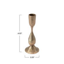 Load image into Gallery viewer, Hand-Forged Metal Taper Holder with Antique Finish