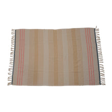 Load image into Gallery viewer, Striped Colorful Throw Blanket with Fringe
