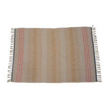Load image into Gallery viewer, Striped Colorful Throw Blanket with Fringe