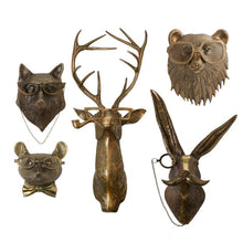 Load image into Gallery viewer, Beatrice Bear Wall Mount – Gold Animal Decor