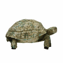 Load image into Gallery viewer, Resin Turtle, Distressed Verdigris Finish