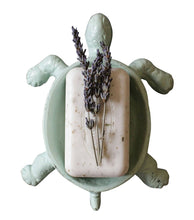 Load image into Gallery viewer, Distressed Cast Iron Turtle Soap Dish