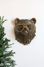 Load image into Gallery viewer, Beatrice Bear Wall Mount – Gold Animal Decor
