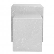 Load image into Gallery viewer, Bella Marble Cube Side Table
