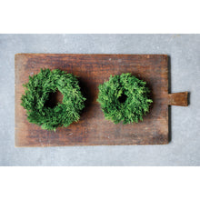 Load image into Gallery viewer, 8" Faux Cedar Wreath
