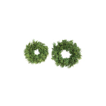 Load image into Gallery viewer, 8" Faux Cedar Wreath
