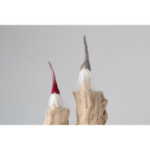 Load image into Gallery viewer, Wool Felt Gnome w/ Wood Base, 2 Colors