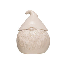 Load image into Gallery viewer, Stoneware Gnome Kitchen Jar with Lid
