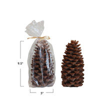 Load image into Gallery viewer, Unscented Pinecone Shaped Candle