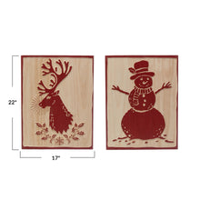 Load image into Gallery viewer, Wood Laser Cut Winter Wall Decor, 2 Styles