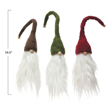 Load image into Gallery viewer, Wool Felt Gnome Bottle Topper