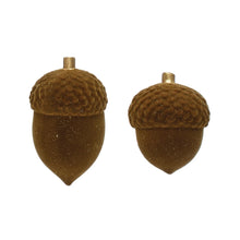 Load image into Gallery viewer, Flocked Brown Acorn, 2 Sizes