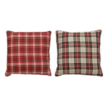 Load image into Gallery viewer, Red Plaid Throw Pillow, 2 Styles
