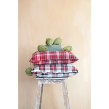 Load image into Gallery viewer, Red Plaid Throw Pillow, 2 Styles