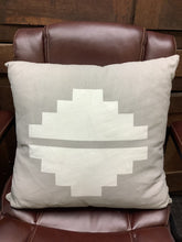 Load image into Gallery viewer, Gray and White Woven Nook Throw Pillow
