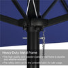 Renwick 13 FT Triple-Size Extra Large Patio Umbrella with Crank, Navy Blue