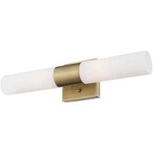 Load image into Gallery viewer, Aero 2 Light Antique Brass ADA Bath Vanity Wall Light
