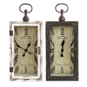 Rectangular Wood Wall Clocks