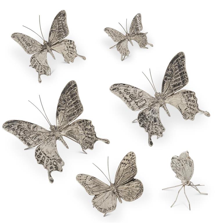 Silver Butterfly Decor