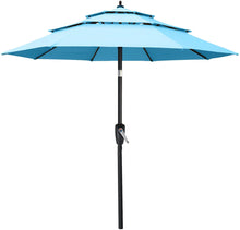 Load image into Gallery viewer, Outdoor 3 Tiers Patio UV Umbrella
