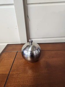 Silver Metal Container w/ Lid