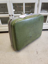Load image into Gallery viewer, Vintage Green Travel Suitcase
