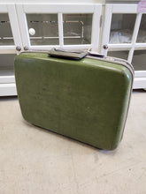 Load image into Gallery viewer, Vintage Green Travel Suitcase
