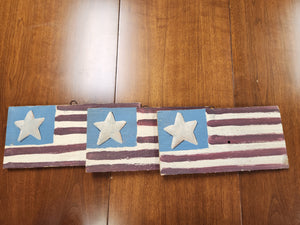Wooden American Flag Hanging Wall Decor