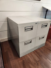 Load image into Gallery viewer, Gray Metal Filing Cabinet
