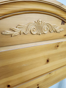 Wooden King Bed and Dresser Set