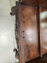 Load image into Gallery viewer, Ornate Wood and Glass Hutch
