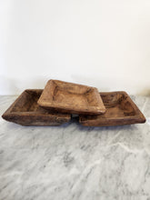 Load image into Gallery viewer, Square Wooden Bowl
