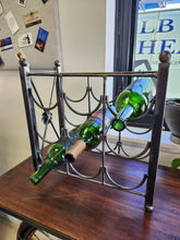 Load image into Gallery viewer, Decorative Metal Wine Bottle Holder
