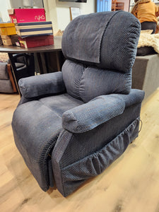 Blue Fabric Electric Recliner
