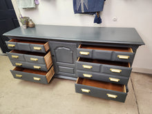 Load image into Gallery viewer, Painted Thomasville Wooden 9-Drawer Buffet Sideboard
