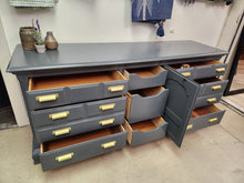 Load image into Gallery viewer, Painted Thomasville Wooden 9-Drawer Buffet Sideboard

