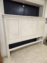 Load image into Gallery viewer, Antique White finish King Panel Headboard
