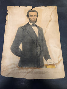 Vintage Civil War Abraham Lincoln Poster by Currier & Ives