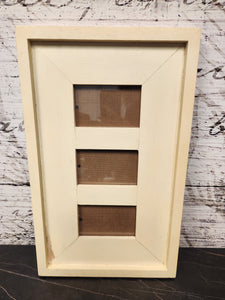 3 Slot Wooden Picture Frame